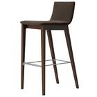 木製カウンターチェア(タストA 背板 D19 DBR/GY) 2枚目画像