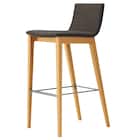木製カウンターチェア(タストB 背張り D19 NA/GY) 1枚目画像