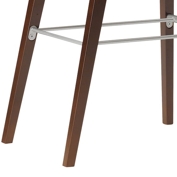 木製カウンターチェア(タストB 背張り A80-70 DBR/IV) 2枚目画像