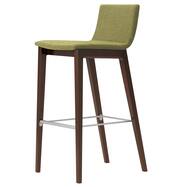 木製カウンターチェア(タストB 背張り D19布 脚:ダークブラウン)