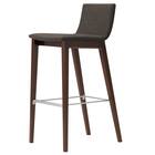 木製カウンターチェア(タストB 背張り D19 DBR/GY) 1枚目画像