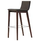 木製カウンターチェア(タストB 背張り D19 DBR/GY) 1枚目画像