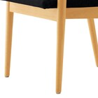 木製アームチェア(マルト D-19-9286 布 NA/BK) 5枚目画像