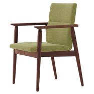 木製アームチェア(マルト D-19 布 脚:ダークブラウン)