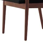 木製アームチェア(マルト D-19-9286 布 DBR/BK) 6枚目画像