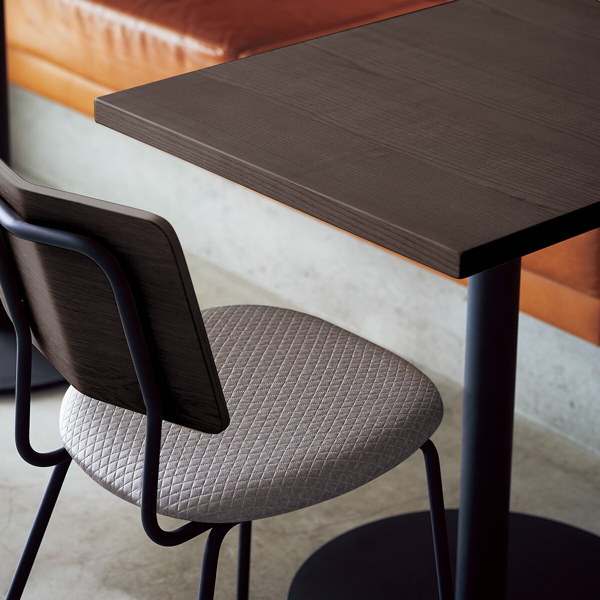 スチール脚チェア(ホノ MK C-44-1 DBR/GY) | ニトリネット【公式