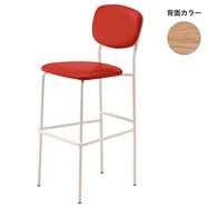 スチール脚カウンターチェア(ルペWH-A80 LBR)