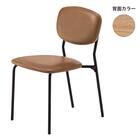 スチール脚チェア(ルペDG-B25-3 LBR/LBR) 1枚目画像