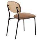 スチール脚チェア(ルペDG-B25-3 LBR/LBR) 2枚目画像