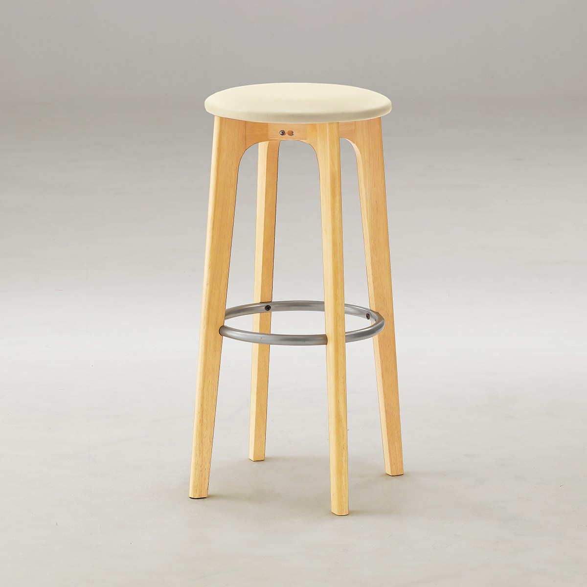 木製カウンターチェア(パルマスH-5N 高さ75cm A80-70 NA/IV