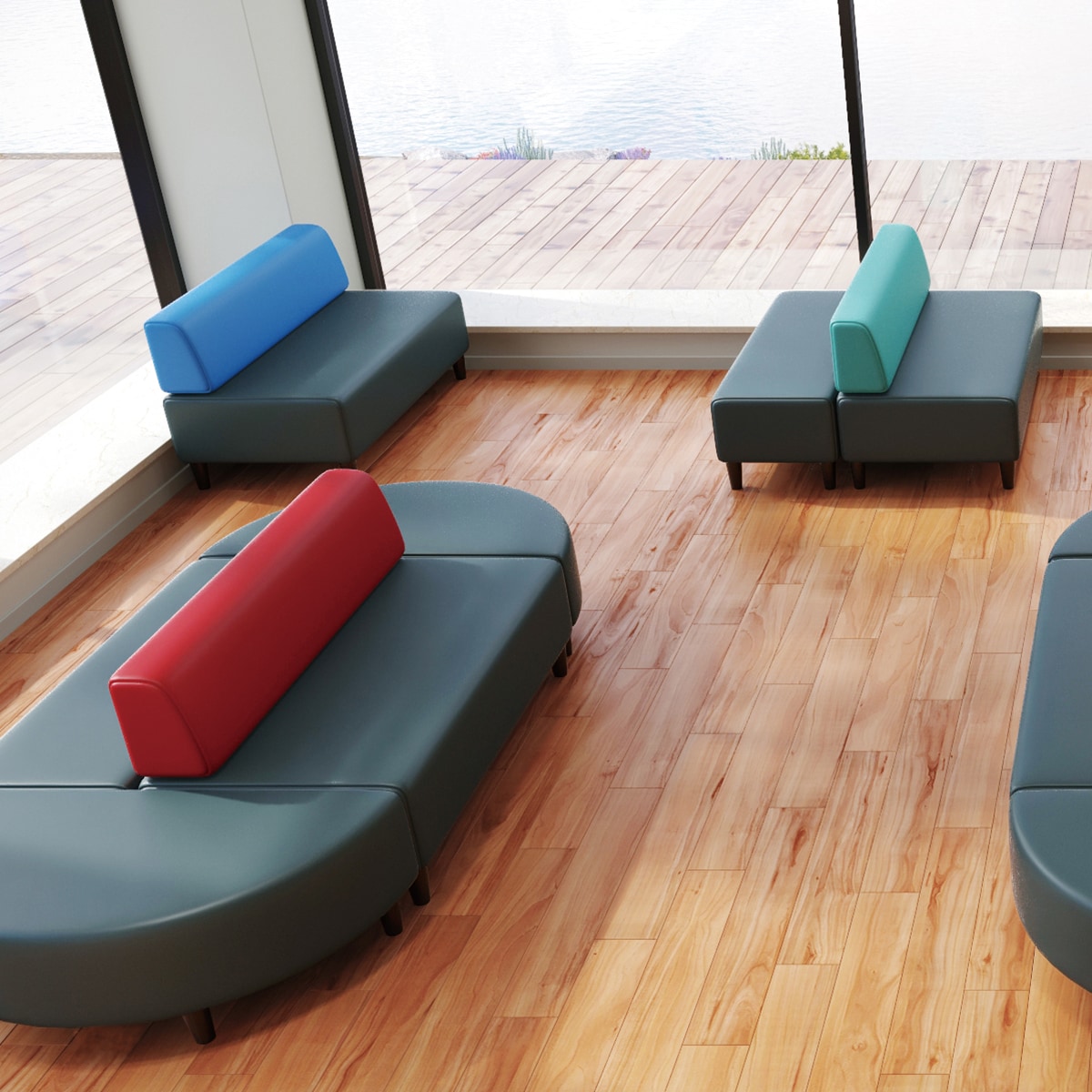 2人用合皮ソファ(S-3334 MP-GR 24) | ニトリネット【公式】 家具