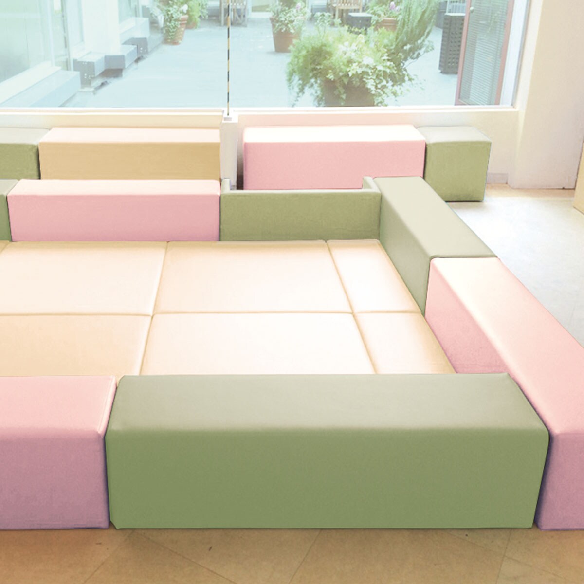 キッズコーナーマット(90×90 MP-20 DBR) | ニトリネット【公式】 家具