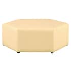 合皮スツール(ケイク90-30 六角形 MP-03 BE) 2枚目画像