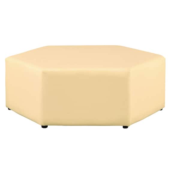 合皮スツール(ケイク90-30 六角形 MP-03 BE) 2枚目画像