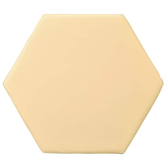 合皮スツール(ケイク90-30 六角形 MP-03 BE) 3枚目画像