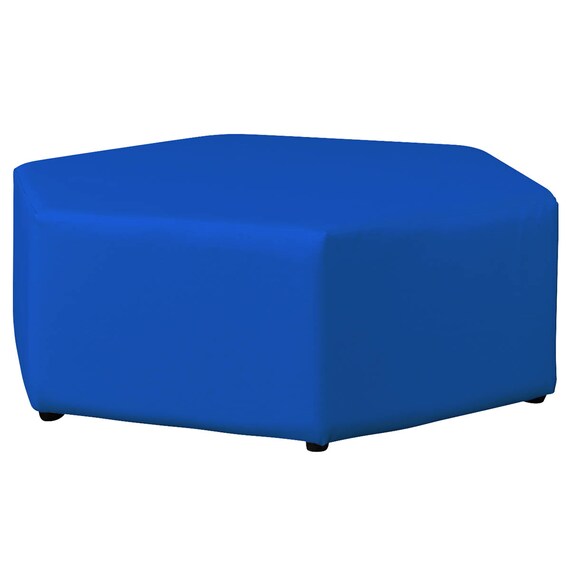 合皮スツール(ケイク90-30 六角形 MP-29 BL) 1枚目画像