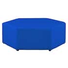 合皮スツール(ケイク90-30 六角形 MP-29 BL) 2枚目画像