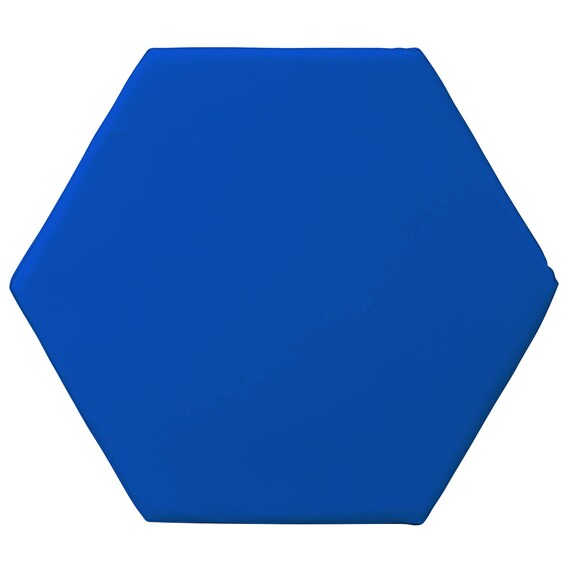 合皮スツール(ケイク90-30 六角形 MP-29 BL) 3枚目画像