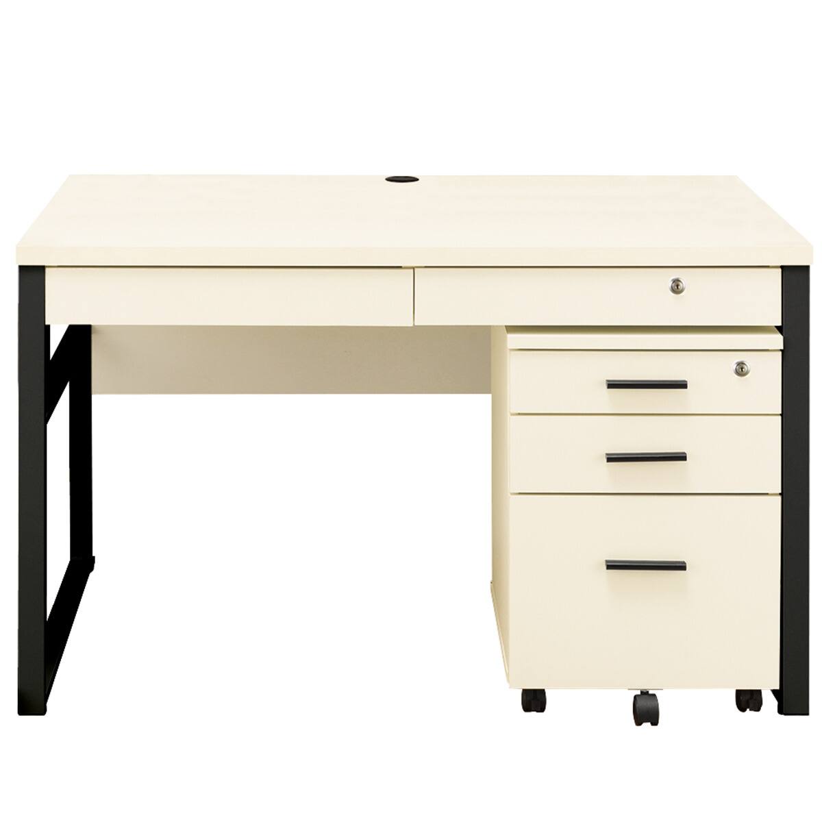 在庫限り】デスク(ブリザ12070 引出付き WW) | ニトリネット【公式