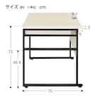 【在庫限り】デスク(ブリザ12070 引出付き WW) 11枚目画像