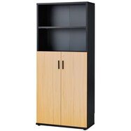 木製キャビネット(ブリザ2 5段 ハーフ扉タイプ)