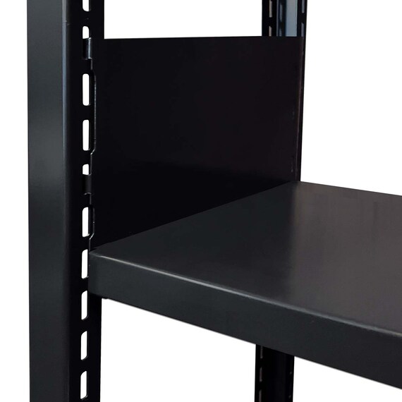 3連スチール書架(天地4段 RKU 1350-340 BK) 3枚目画像