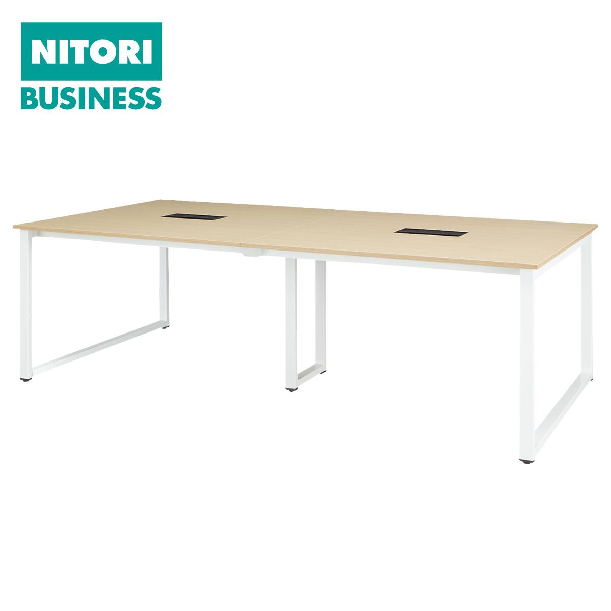 ニトリ フリーアドレスデスク（NT2-2000 OAK/WH） 在庫限り】フリーアドレスデスク(NT2-4600 WH/OAK) | ニトリネット