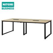 【在庫限り】フリーアドレスデスク(NT2-2200/3400/4600 幅220/340/460cm 本体:ブラック)