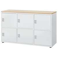 スチール書庫(ロッカータイプ NT6D OAK/WH)