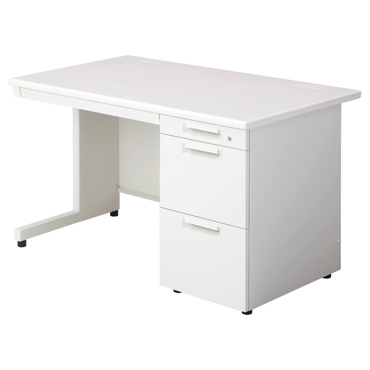 片袖机(LEED 167A-3 奥行70cm 中段下段引出し同サイズ WS/W4) | ニトリ 片袖机(LEED 167A-3 奥行70cm 中段下段引出し同サイズ WS/W4) | ニトリ