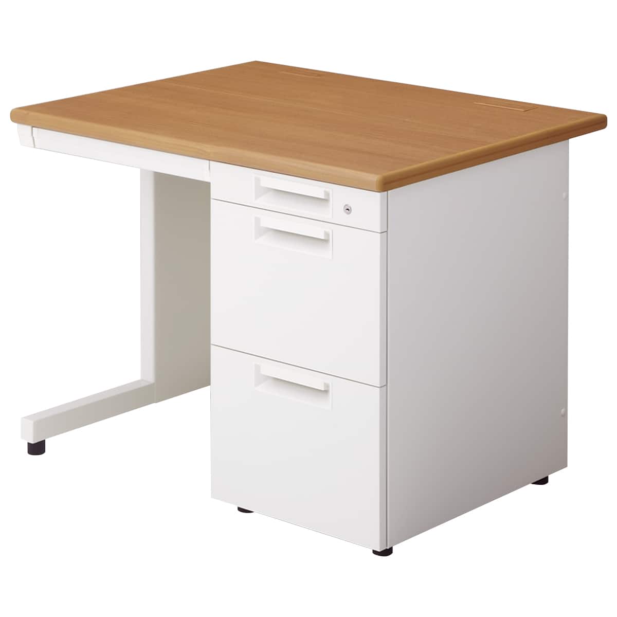 片袖机(LEED 107A-3 奥行70cm 中段下段引出し同サイズ WS/W4) | ニトリ