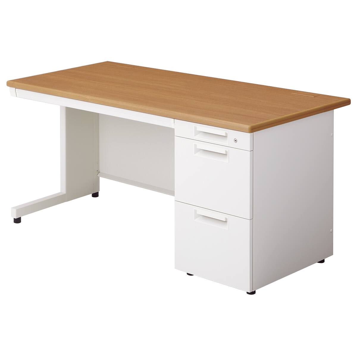 片袖机(LEED 127A-3 奥行70cm 中段下段引出し同サイズ WS/W4) | ニトリ