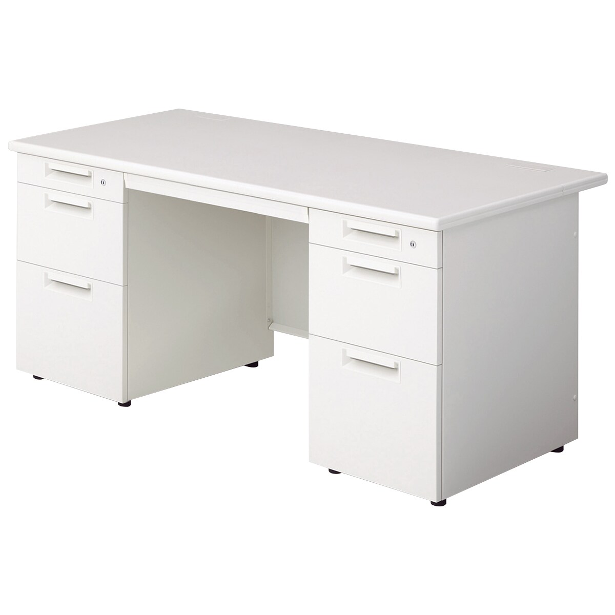 両袖机(LEED 157D-33 奥行70cm 下段引出し深型 WS/W4) | ニトリネット