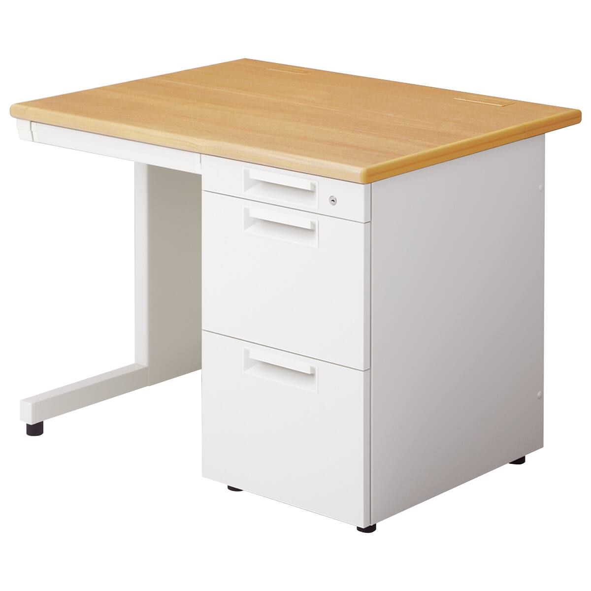 片袖机(LEED 107A-3 奥行70cm 中段下段引出し同サイズ WS/W4) | ニトリ