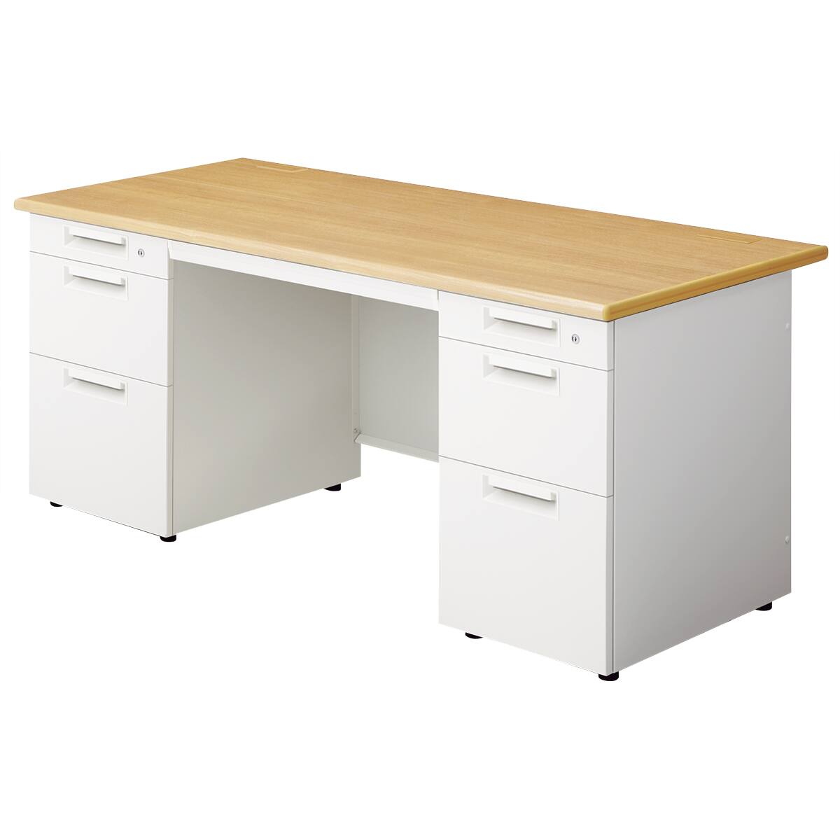 もりもりた出品③ 袖机のみ 両袖机(LEED 167D-33 奥行70cm 下段引出し深型 T2/W4) | ニトリネット