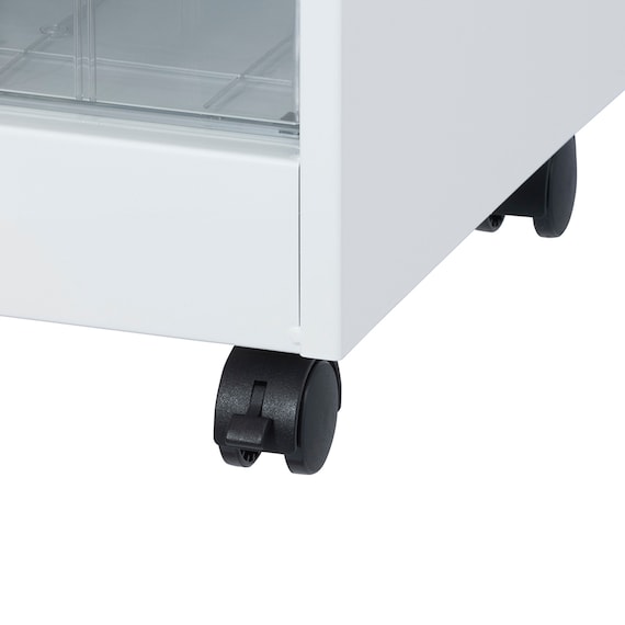 フロアケース(浅型18段1列 AF-C18 WH キャスター付) 2枚目画像