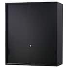 スチール書庫(上引き戸・下引出し3段 HOS-X BK) 2枚目画像