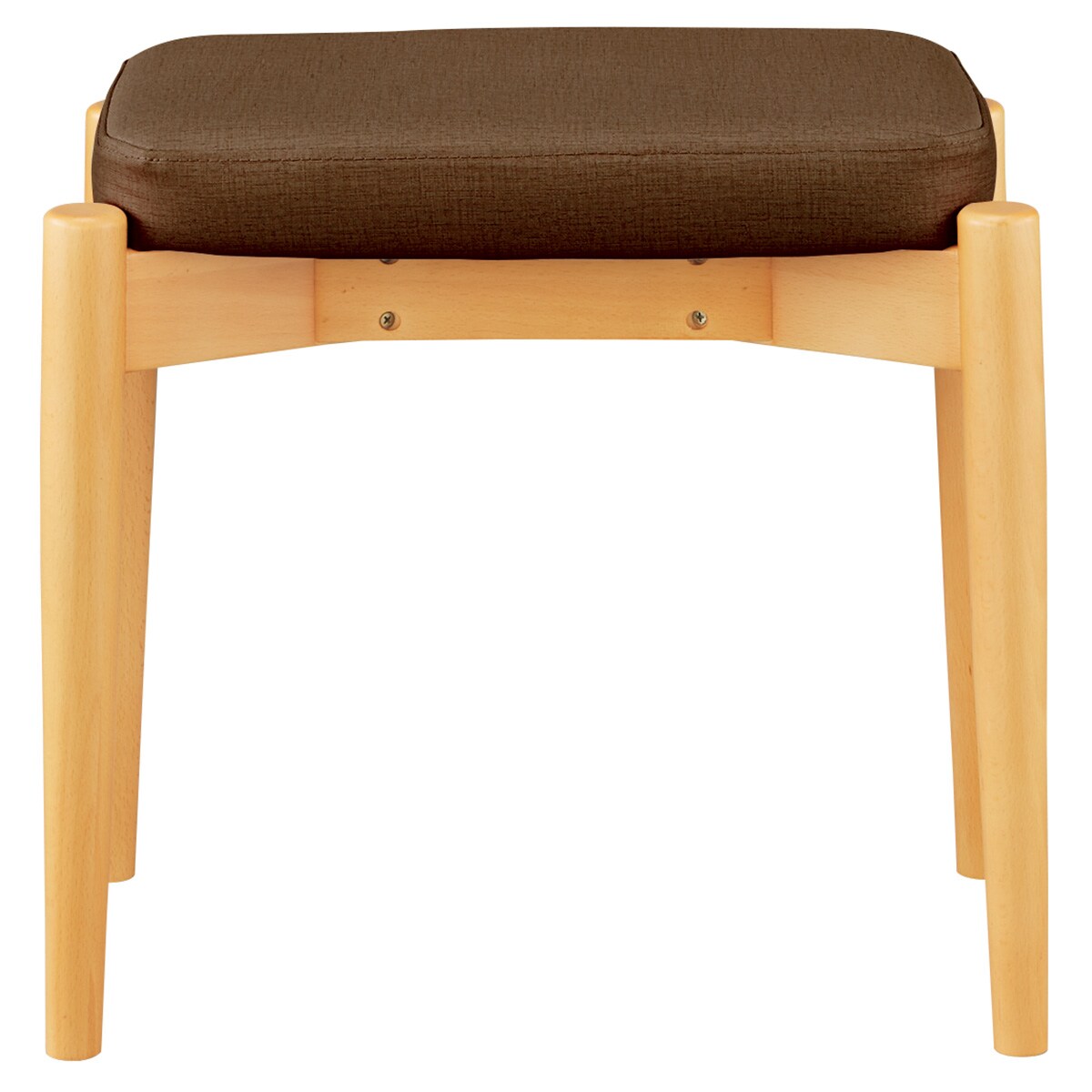 在庫限り】木製スツール(レモラ スクエア Gシルク#3 BR) | ニトリ