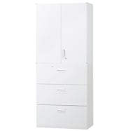 スチール書庫(上両開き・下引出し3段 HOS-X)