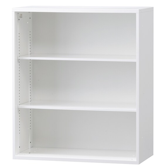 スチール書庫(上オープン・下引違い HOS-X WH) 2枚目画像