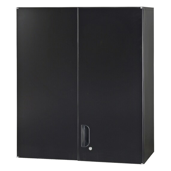 スチール書庫(上両開き・下引出し3段 HOS-X BK) 2枚目画像