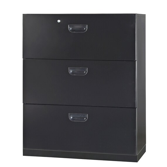 スチール書庫(ラテラル3段 HOS-X BK) 1枚目画像