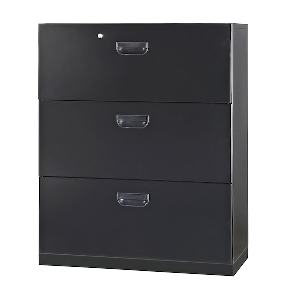 スチール書庫(ラテラル3段 HOS-X BK) 1枚目画像