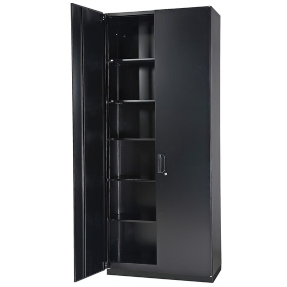 スチール書庫(両開き HOS-X BK) 1枚目画像