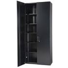 スチール書庫(両開き HOS-X BK) 2枚目画像