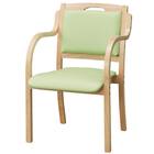 木製チェア(カトレア LBR-LGR) 1枚目画像