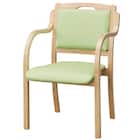 木製チェア(カトレア LBR-LGR) 1枚目画像