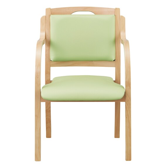 木製チェア(カトレア LBR-LGR) 2枚目画像