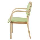 木製チェア(カトレア LBR-LGR) 3枚目画像