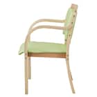 木製チェア(カトレア LBR-LGR) 3枚目画像